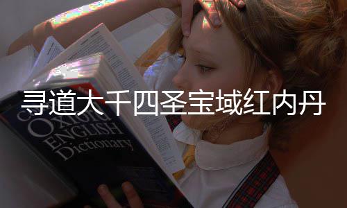 宝域寻道大千丹获红内略南攻取指四圣